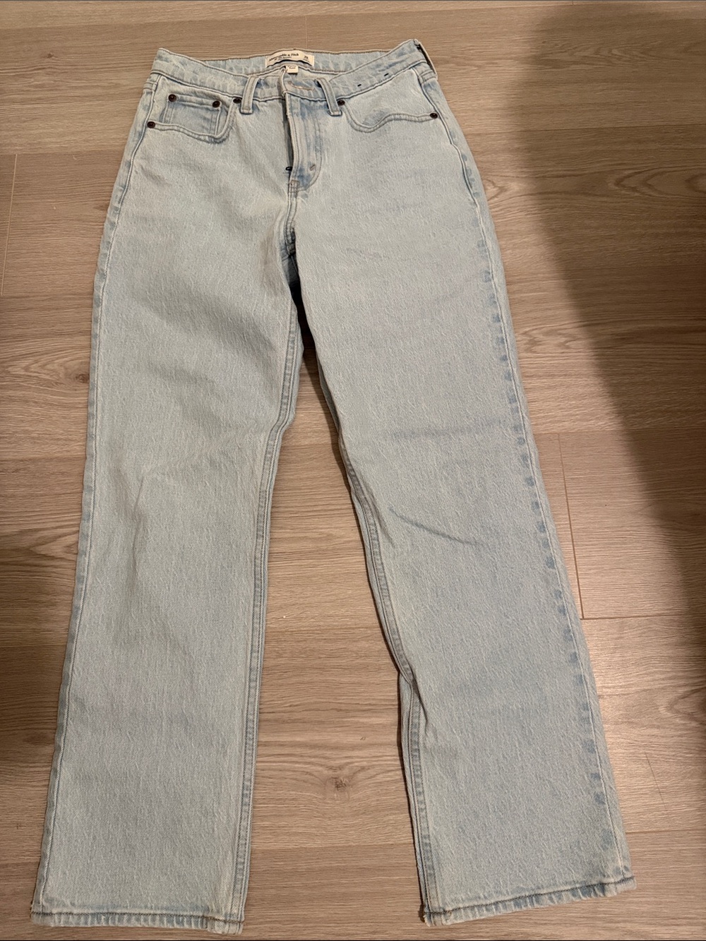 Abercrombie & Fitch Light Blue Straight Leg Jeans
